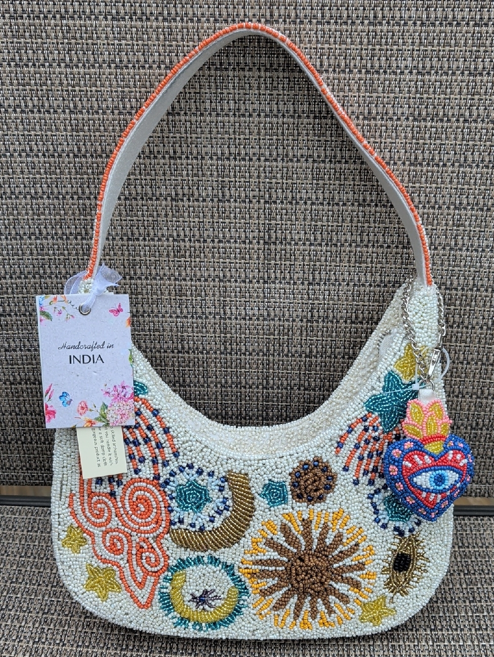 Viral Celestial Evil Eye 🧿🌙💫 Handcrafted Shoulder Bag NWT